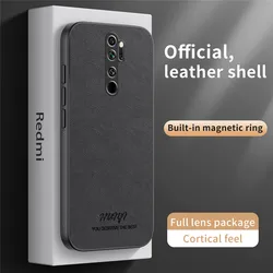 Luxury Business Leather Soft Frame Magnetic Cover For Xiaomi Redmi Note 8 Pro Note8 Pro Phone Cases Capa
