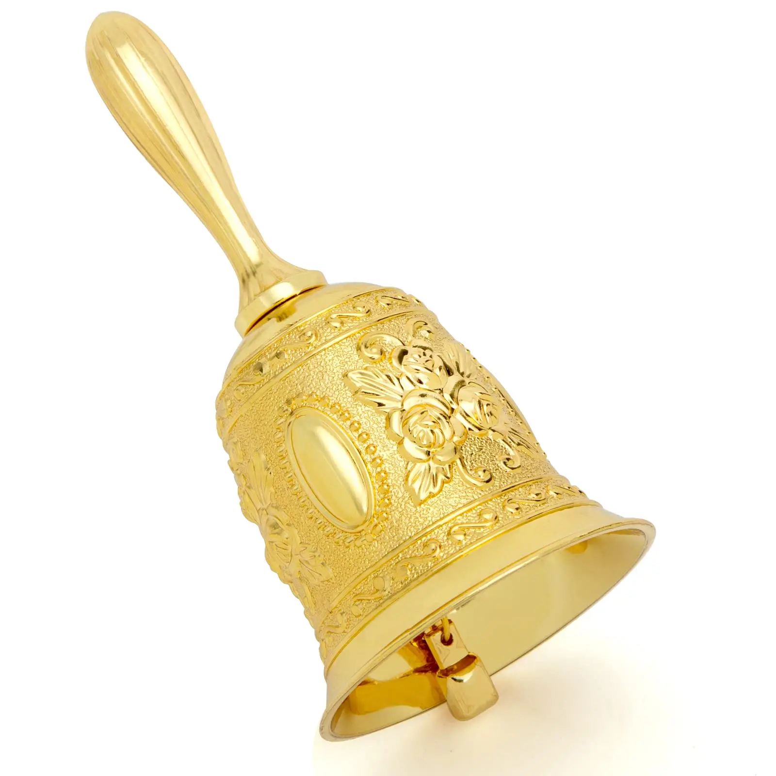 Hand Bell Retro Copper Bell Serving Dishes Lingdang Metal Old Man Bell Class Bell Early Education Bell Christmas Bell Decoration