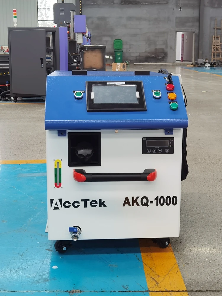 Small size fiber laser cleaning machine 1500w rusty metal removing laser cnc for metal surface cleaning old painting cleaning