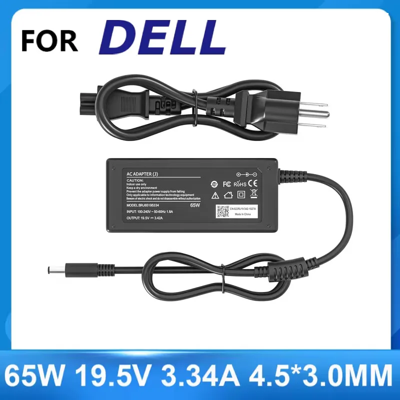 

65W Laptop Charger for Dell Vostro 15 3000 3500 3510 3520 3530 3535 3558 3568