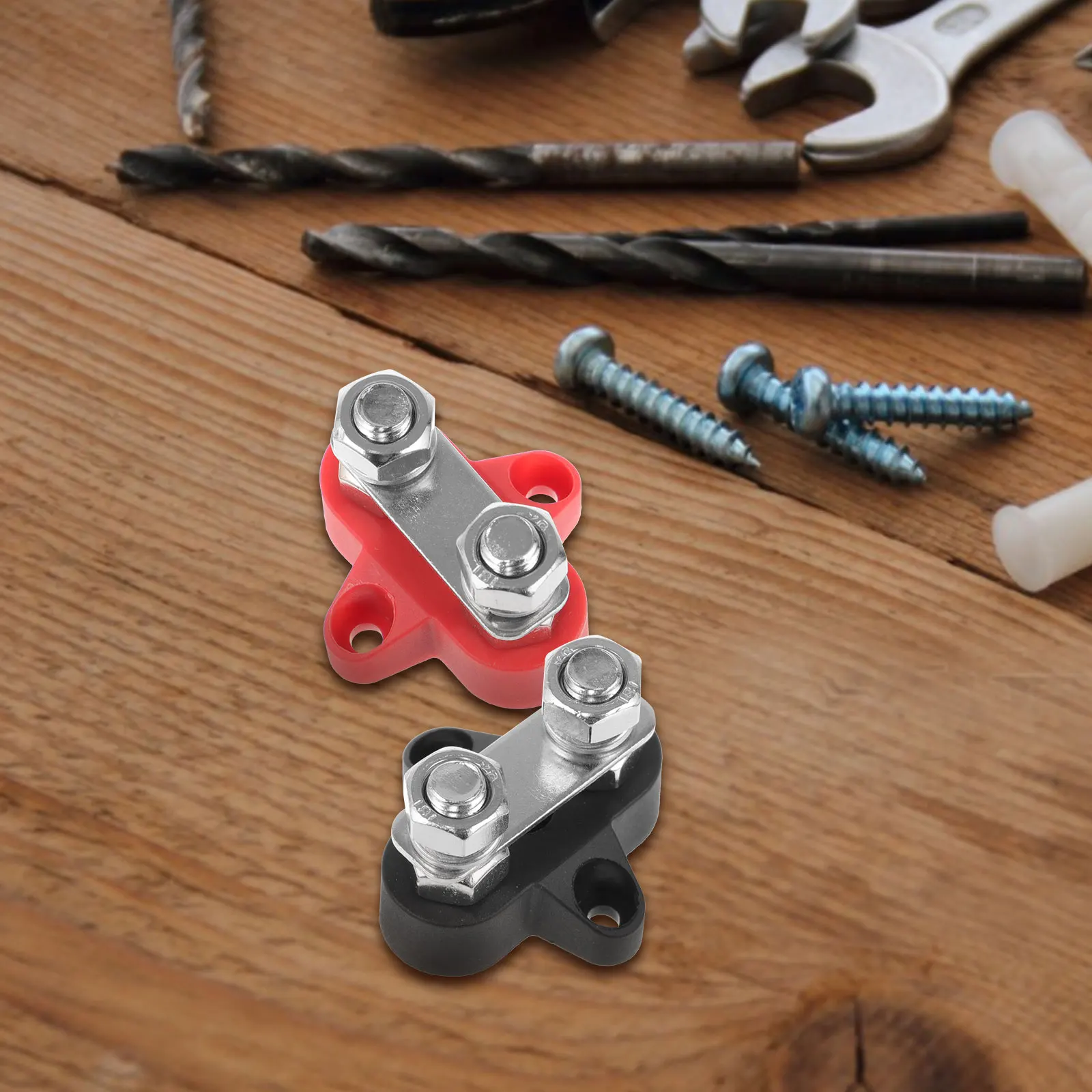 

2pcs 48V Heavy Duty Car RV Boat Terminal Bolt Terminal Block Electrical Bus Bar Truck Accessories