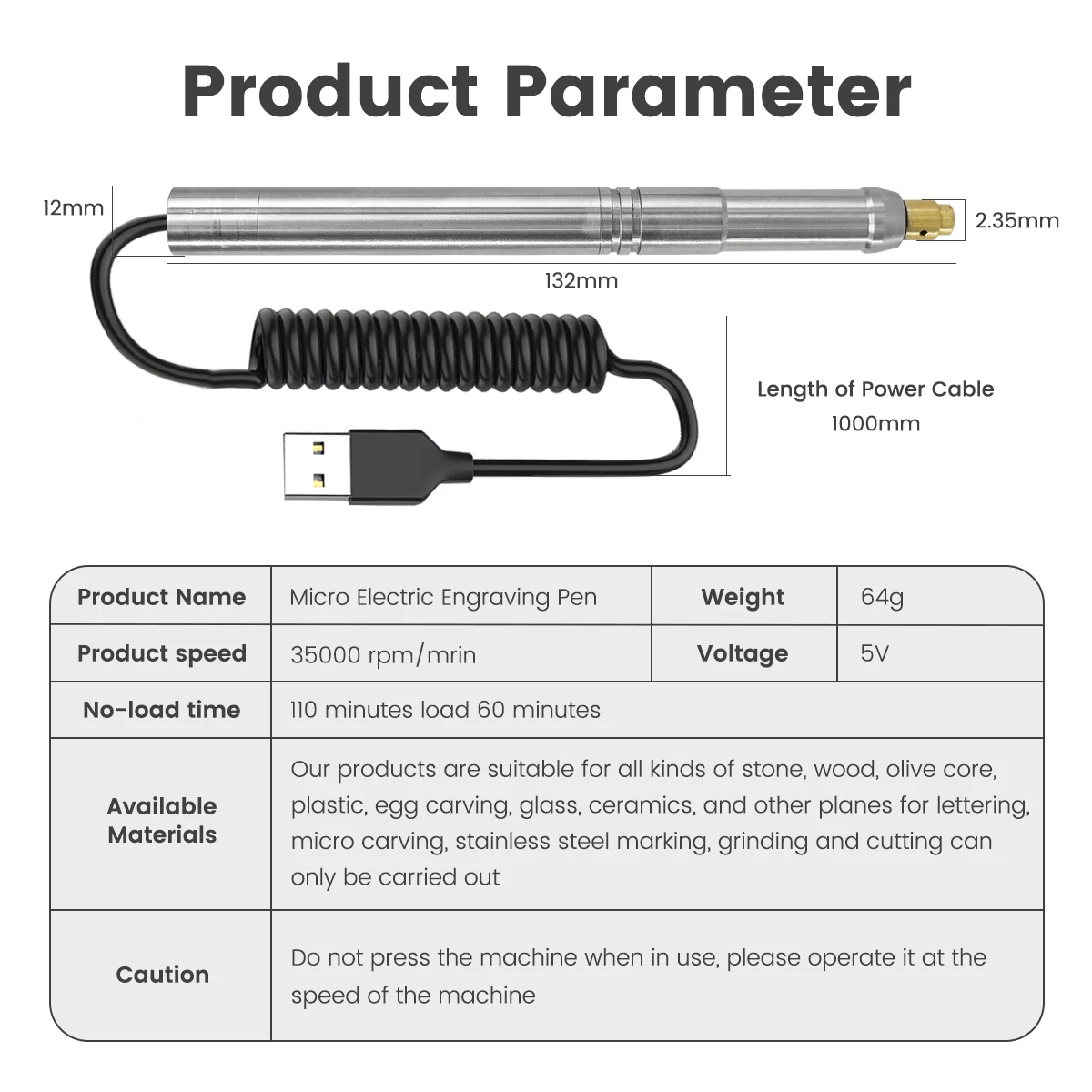 Imagem -03 - Tyvok Usb Recarregável Micro Caneta de Gravação Laser Caneta de Gravação Elétrica Faça Você Mesmo Corte a Laser Acessórios de Gravação Kit Ferramenta