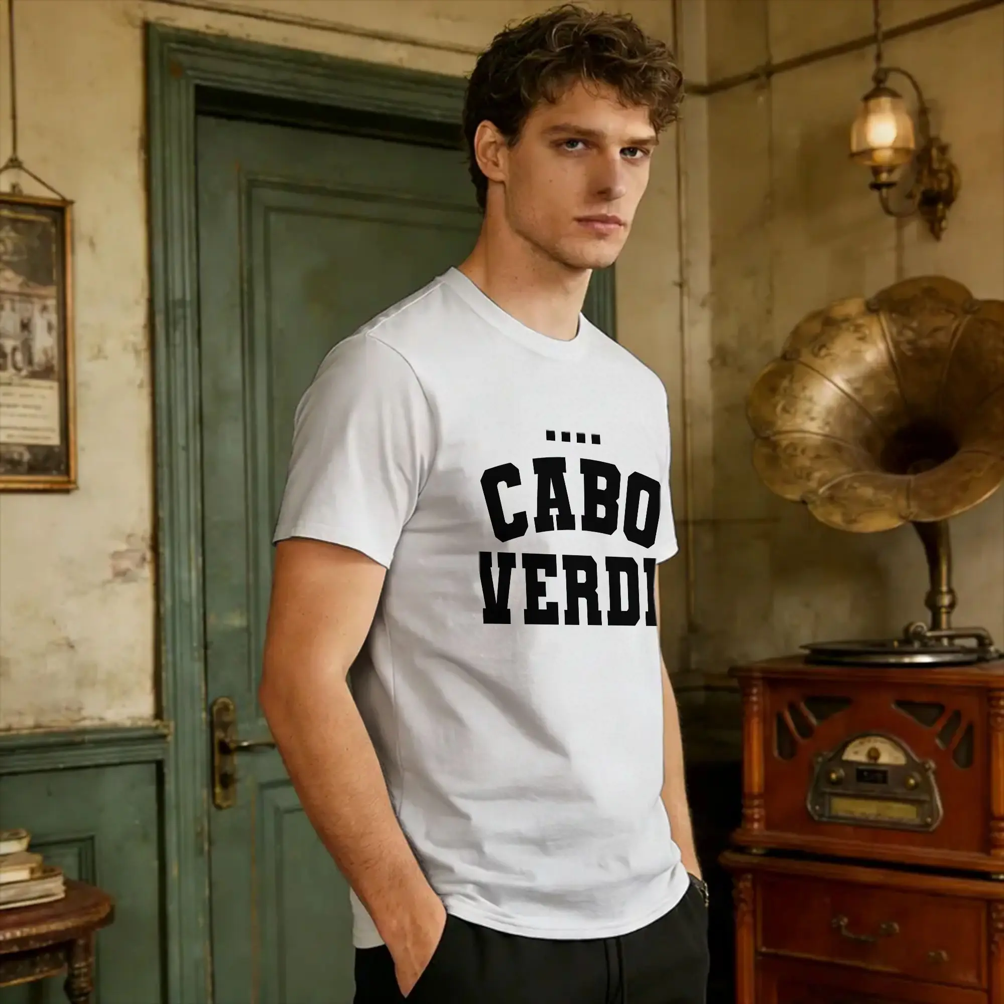 Kap Verde T-Shirt Sommer Cabo Verde Hip-Hop T-Shirts Reine Baumwolle Rundhals Übergroße Kleidung Kurzarm Streetwear T-Shirt – Detail 3