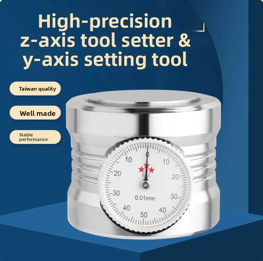Z-Axis Setting Gauge Photoelectric Tool Setter with Dial Indicator Edge Finder Precision Measuring Tool for  Machine