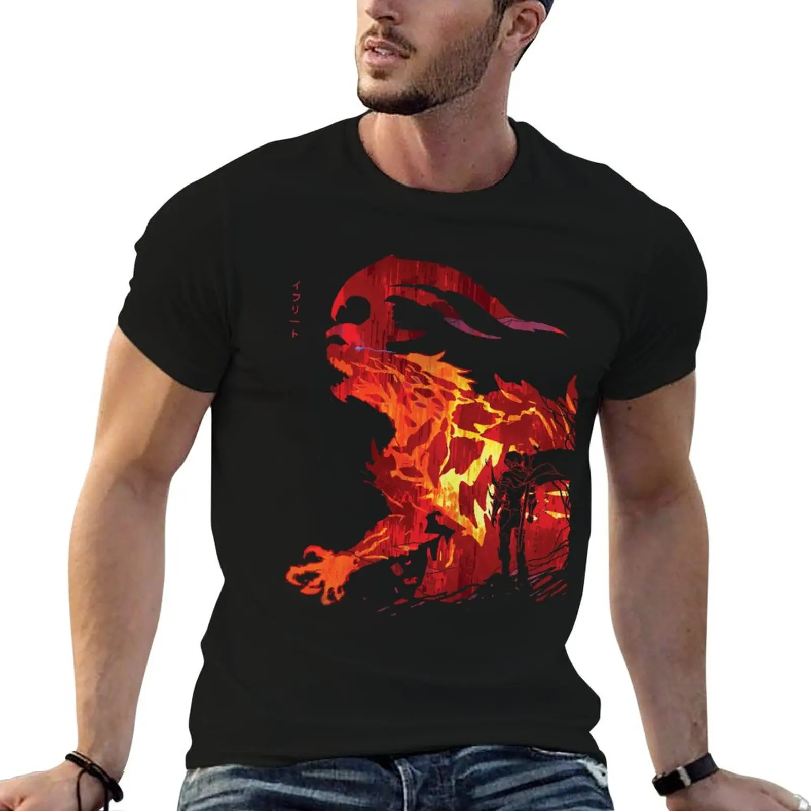 

Ifrit Eikon Awakening:Clive rosefield FFXVI T-Shirt man t shirt summer essential t shirt T-Shirt