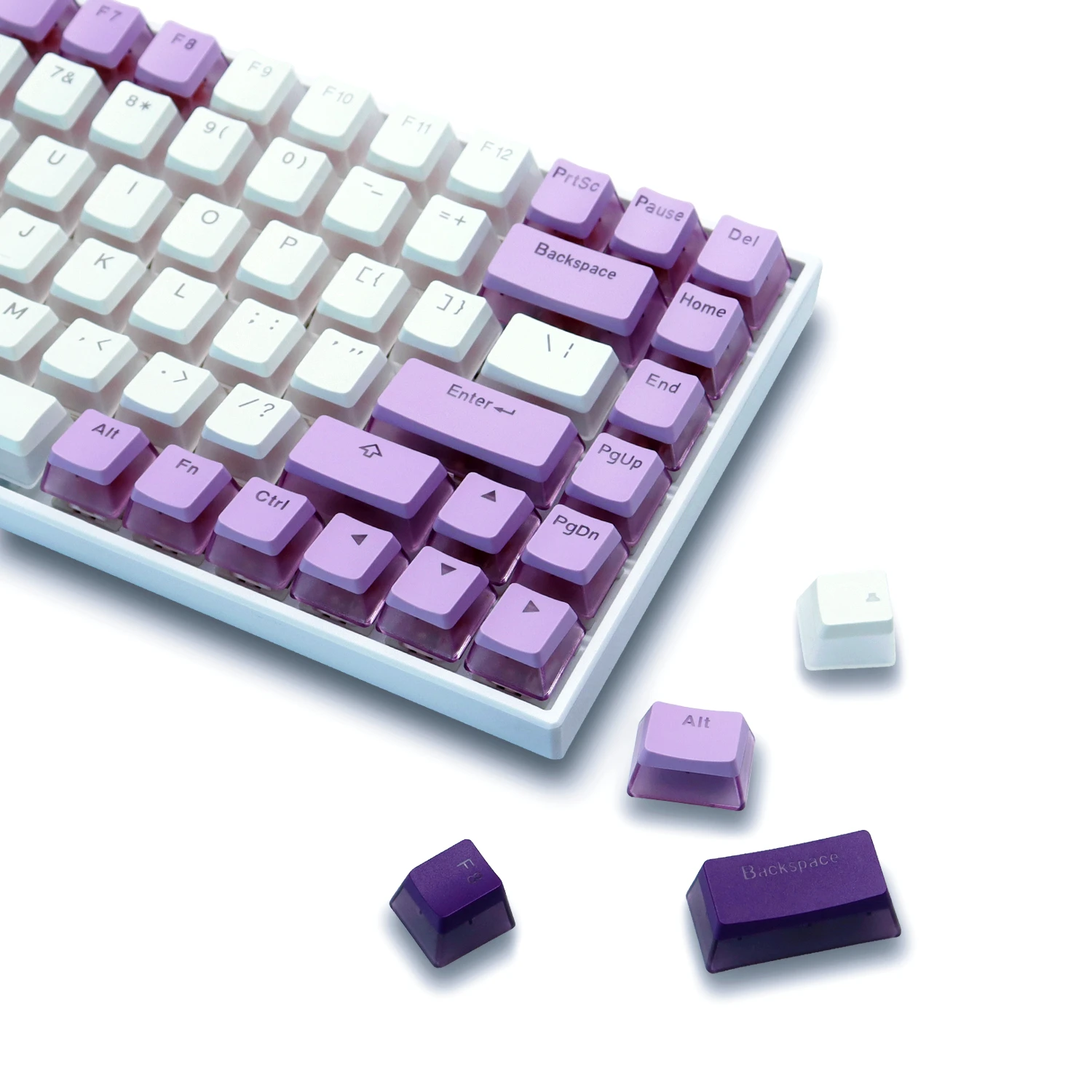 PBT OEM โปรไฟล์165คีย์พุดดิ้ง Keycaps Double Shot Backlit Keycaps สำหรับ Cherry MX Switch คีย์บอร์ด RGB Gamer คีย์บอร์ด