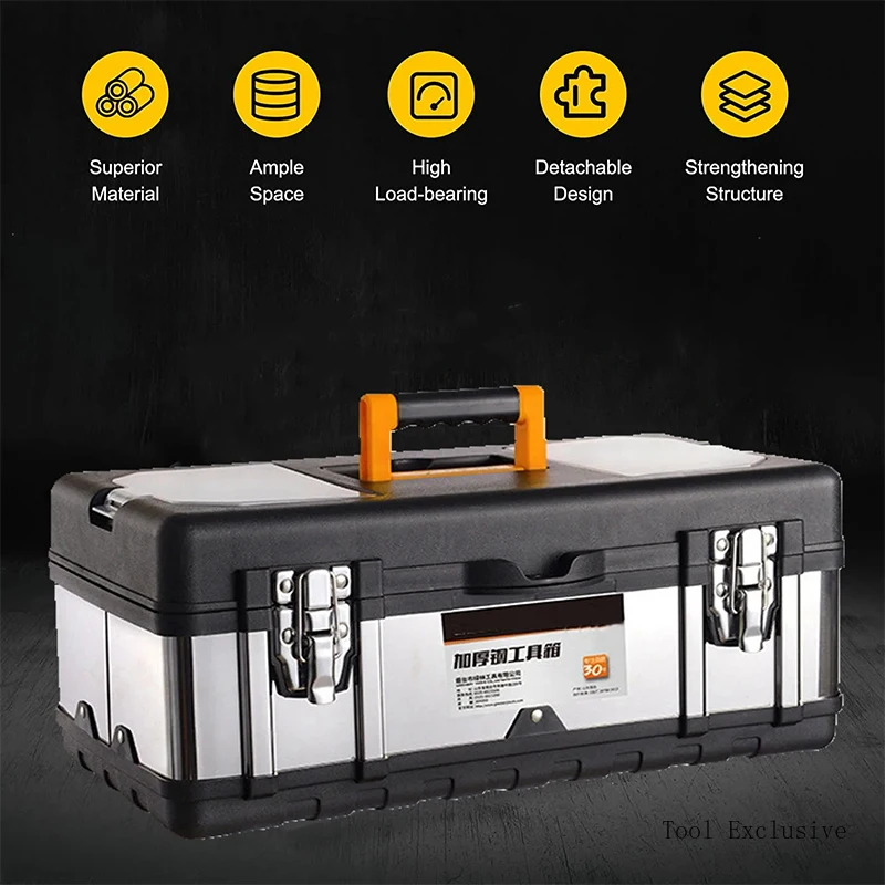 

Suitcase Tools Box Professional Storage Plastic Waterproof For Garage Aluminum Toolbox Industrial Grade Multif Outdoor Tool Case