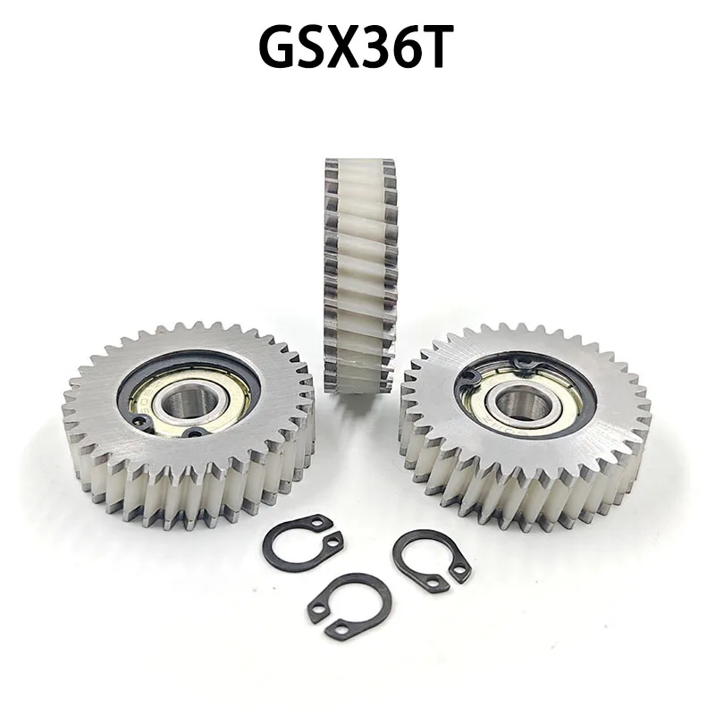 

36 Teeth High Strength Nylon #45 Steel Mixed Gear DIY E-bike Repair Parts OD38.6mm 36T Tilt Tooth Pinion GSX36T