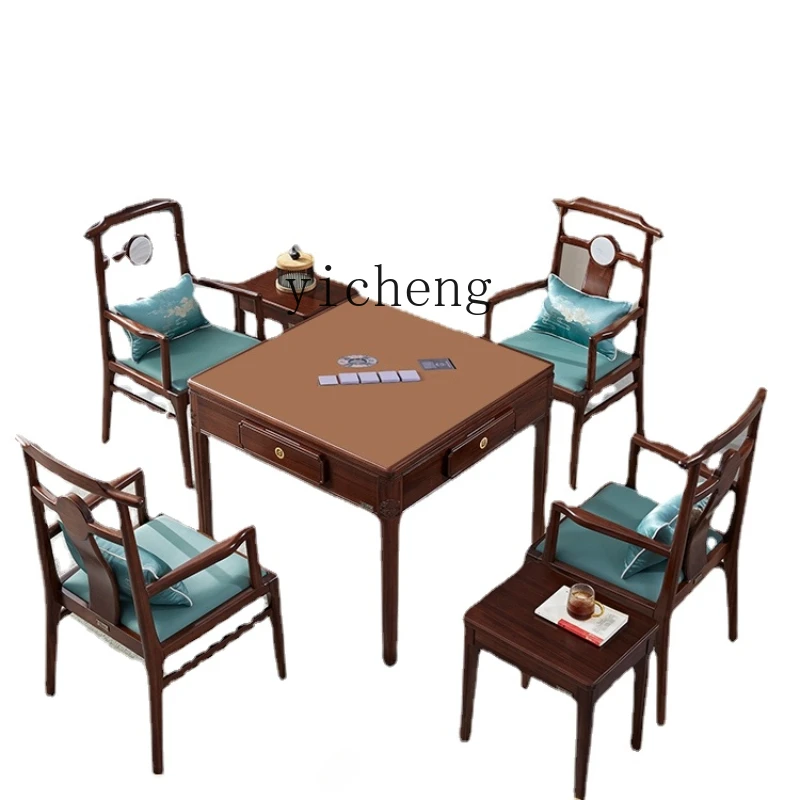 

Zc Landlord Dealing Device Automatic Card Management Machine Poker Dealer Solid Wood Dining Table Egg Poker Machine