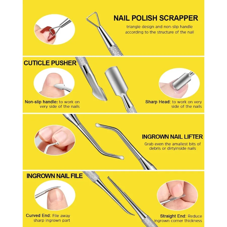 Nail File and Buffer Blocks with Nail Care Kit 13 Pcs Manicure Kit for Women with Milk and Honey Cuticle Oil and Cuticle Trimme