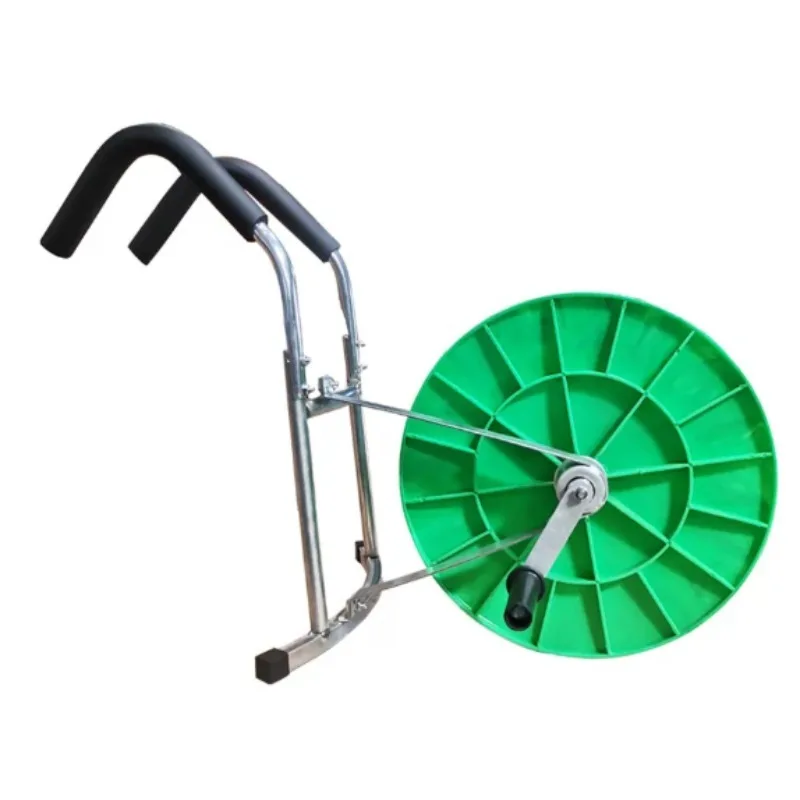 100M Agricultural Water Hose Reel Retractor Irrigation Pipe Rewinding Machine For Farm