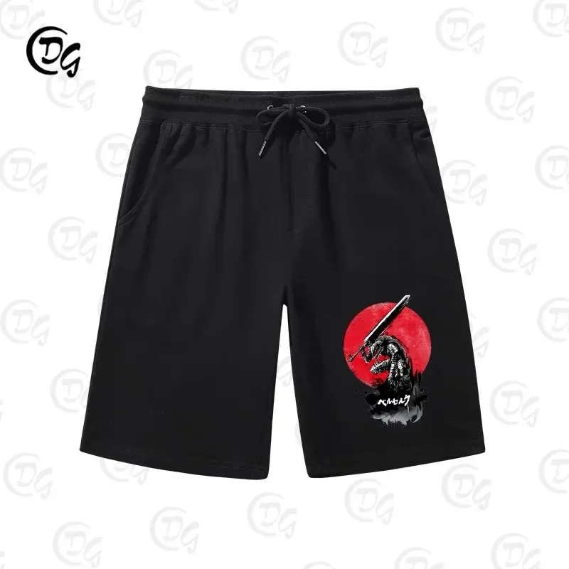 2024 Summer New Hot-selling Japanese Retro Animation Men\'s Shorts Casual Trend Hip-hop Sports Beach Pants Plus Size Shorts