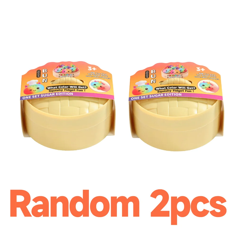 Neues Virales Großes Regenbogen-Einhorn-Brötchen Squishy Spielzeug, Blindbox, Simuliertes Suppenknödel-Stressabbau-Spielzeug für sensorische Entspannung