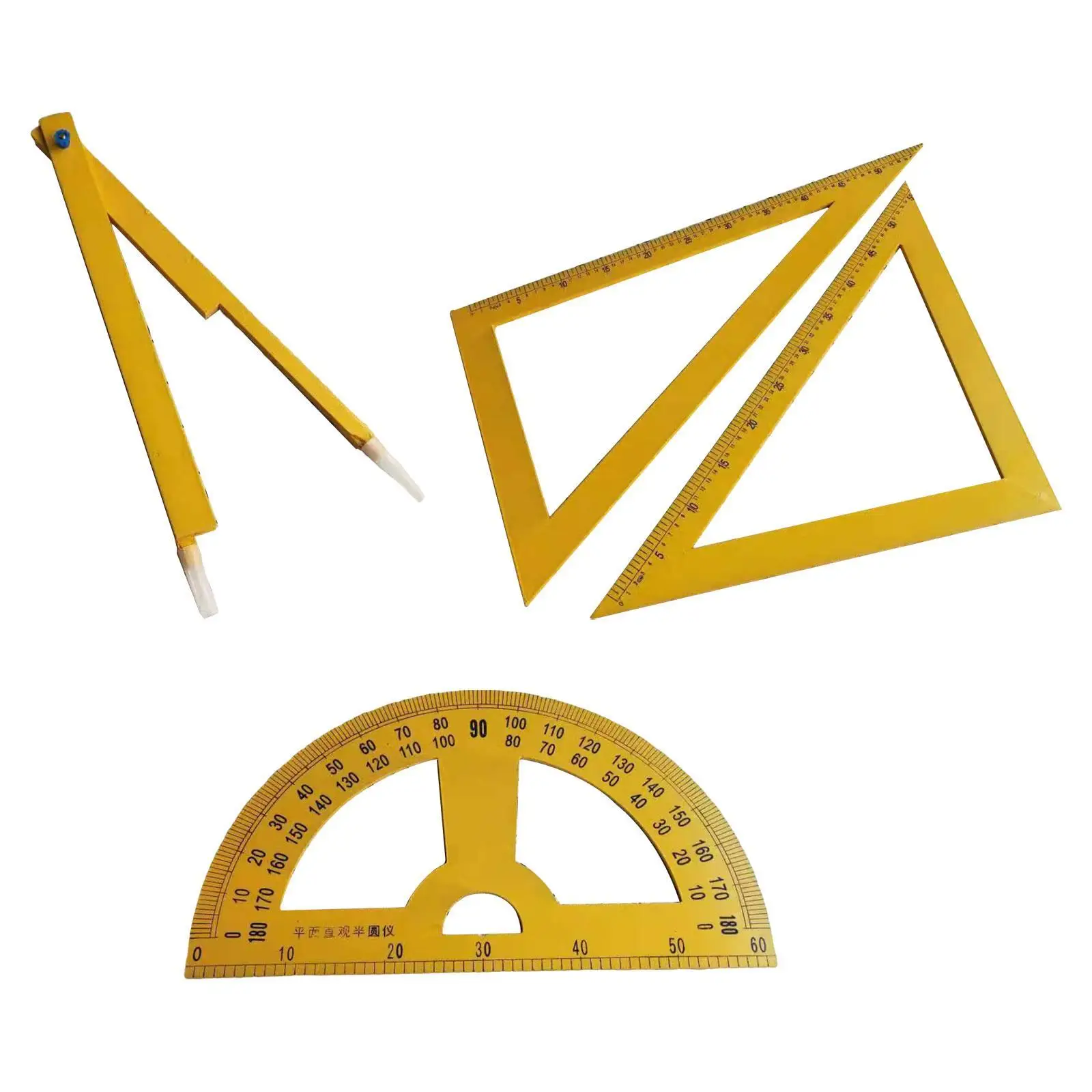 Whiteboard Geometry Compass Multifunction Teaching Ruler for Drafting Office