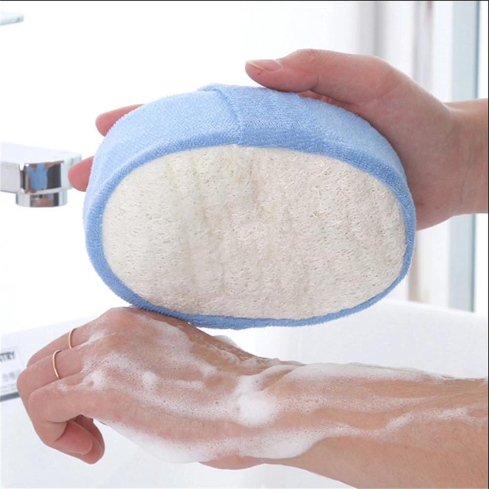 

Natural Loofah Sponge Bath Ball Shower Rub Bath Shower Wash Body Pot Sponge Scrubber Durable Healthy Massage Brush