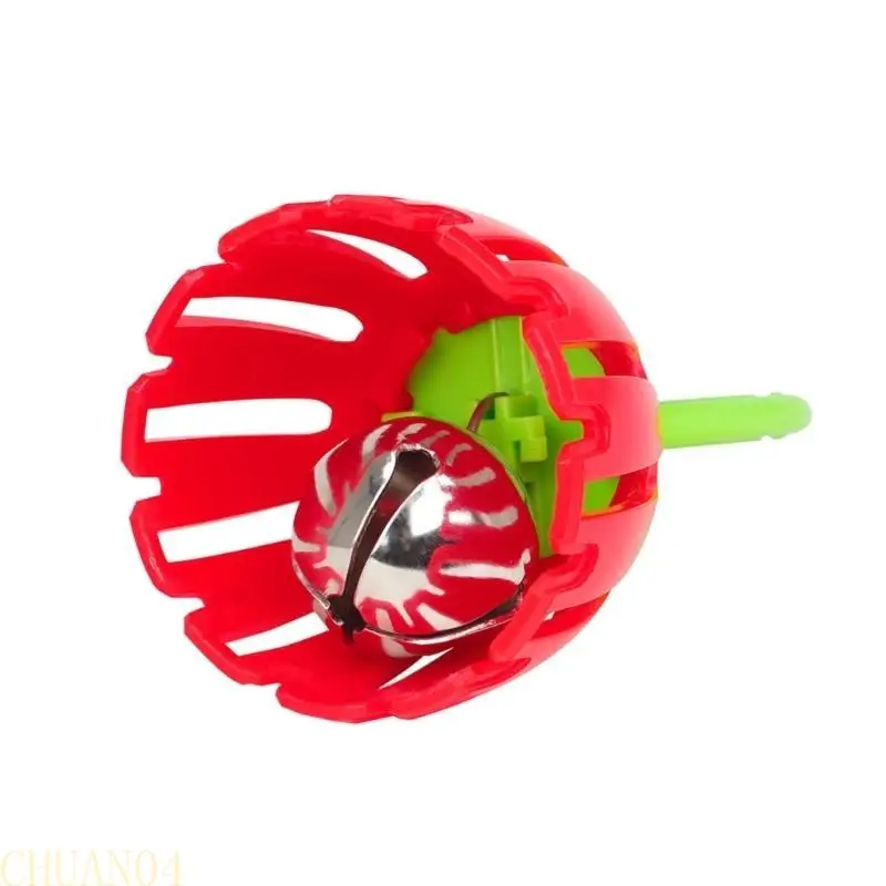 

A1A2 Oval Handle Baby Cage Bells Shaker Toy Safe Early Training Handheld Handle Style Detachable Baby Bells for Child Baby