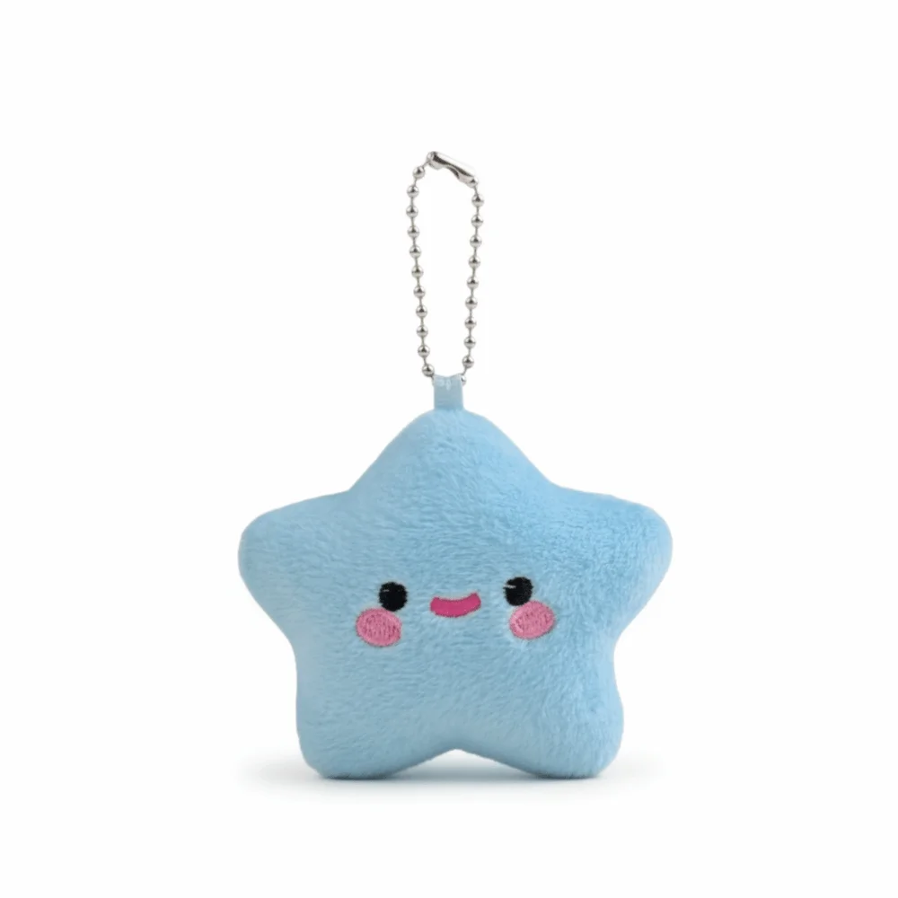 Kolorowe, urocze gwiazdki, miękkie zabawki, breloczki z gwiazdkami, puszysta biżuteria modowa, zawieszki do kluczyków samochodowych, akcesoria do plecaków.