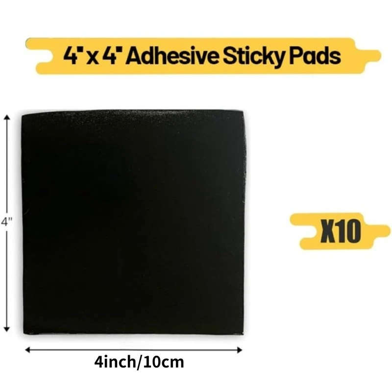 Heavy Duty Butyl Adhesive Pads for Driveway Road Reflectors Weatherproof Double Sided Tape for Asphalt Concrete Pavement 4 Inch
