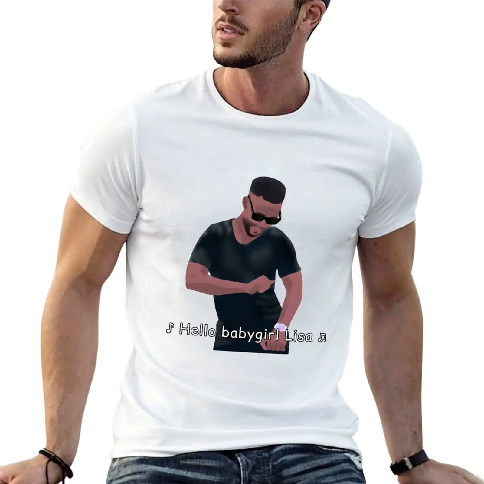 

Sojaboy - hello babygirl lisa - 90 day fiance - usman T-Shirt man t shirt cotton mens graphic t shirts T-Shirt