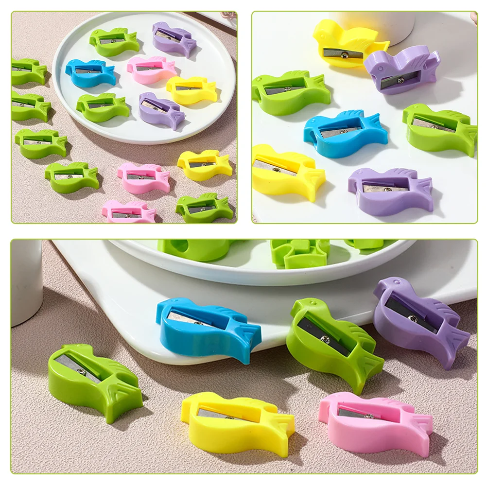 50 Pcs Dove Pencil Sharpener Lead Pencils Convenient Stationery for Office Small Student