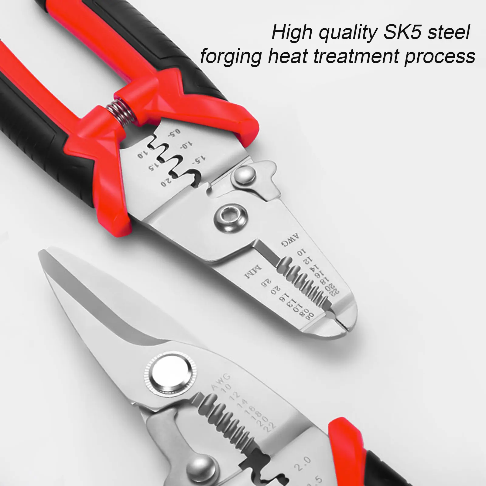 Multi tool pliers Crimping Pliers wire stripper Multi functional Snap Ring Terminals Crimpper