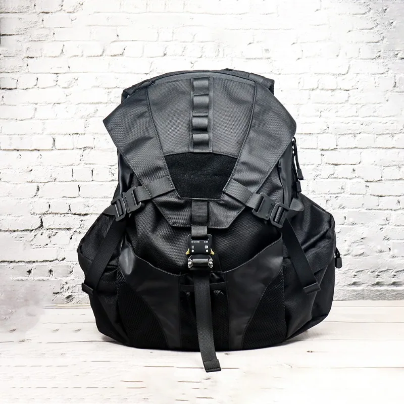 Alyx Outdoor Hiking Backpack Waterproof Tear Resistant Nylon Multifunctional Black Rucksack