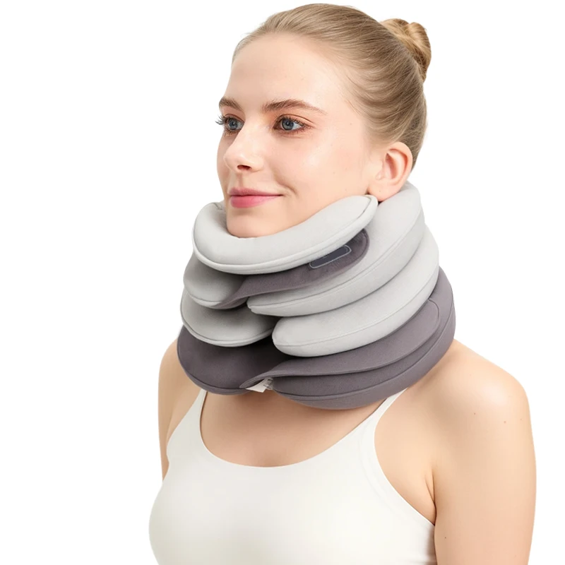 

Cervical Neck Traction Device - Inflatable Neck Stretcher Pillow for Instant Neck Decompression Neck Support Brace for Home Use