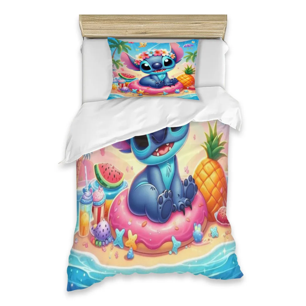 Stitch Stitch Bed Sheets Set Cartoon Cute Kids Cartoon Cute Kids Comforter Quilt Cover Duvets Single Bedding