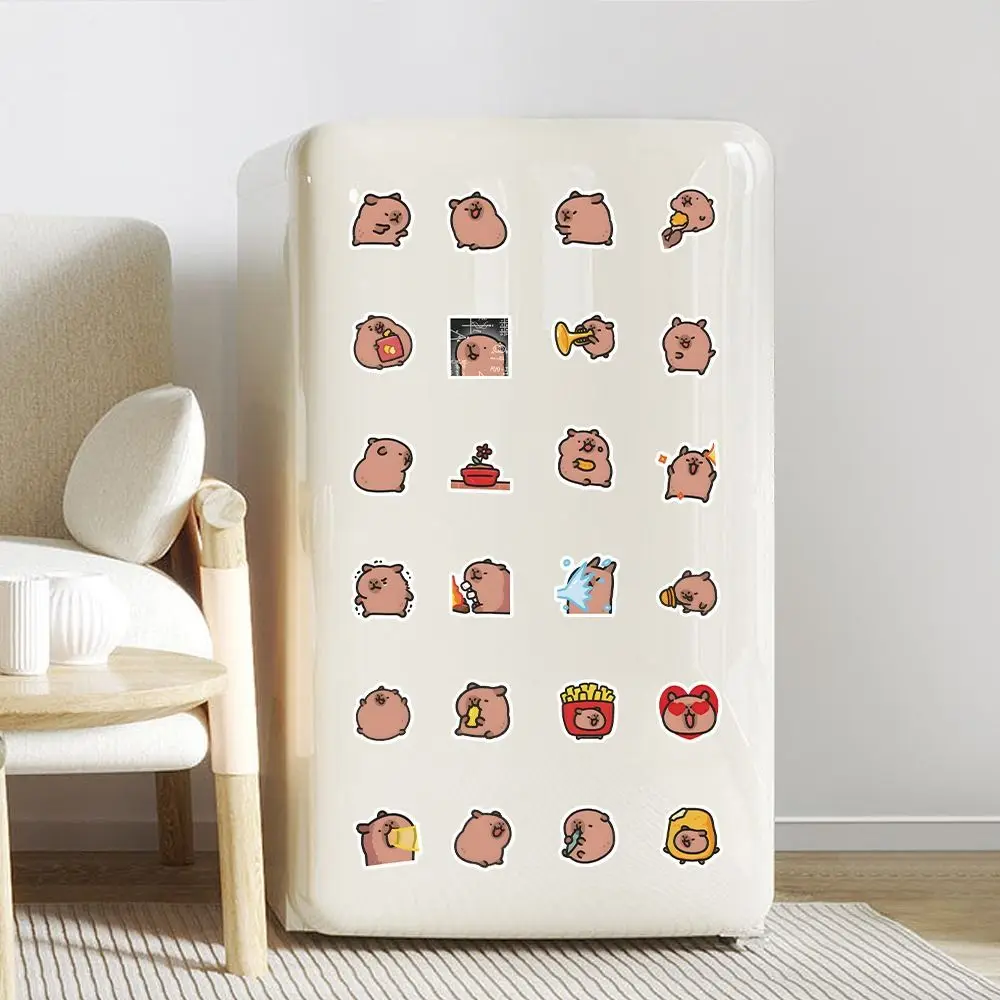 Capybara Cute Capybara Stickers Toy Funny Kawaii Cartoon Capibara Stickers Paper DIY Creative Capibara Stickers Toddlers