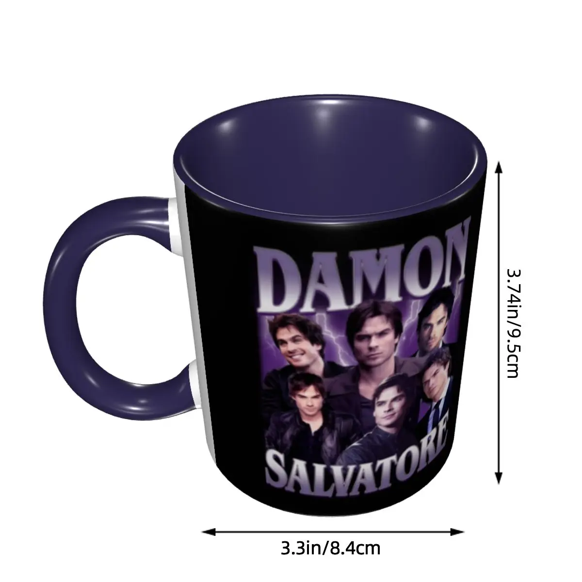 Custom The Vampire Diaries Damon Salvatore Mug DIY Ceramic Milk Tea Coffee Cup