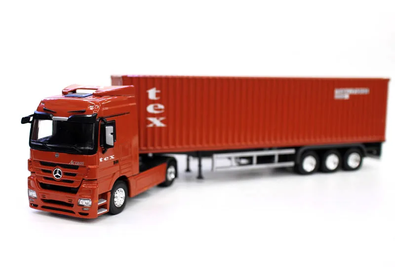 Diecast Toy Model Gift 1:50 Scale BE-NZ Actors Tractor Trailer K Line,CMA CGM,TEX,APL,OOCL Container Transport Truck Vehicles