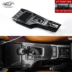 5pcs Conjoined ABS Carbon Fiber Color Center Console Gear Shift Panel Frame Cover for Toyota Fortuner 2016 - 2022