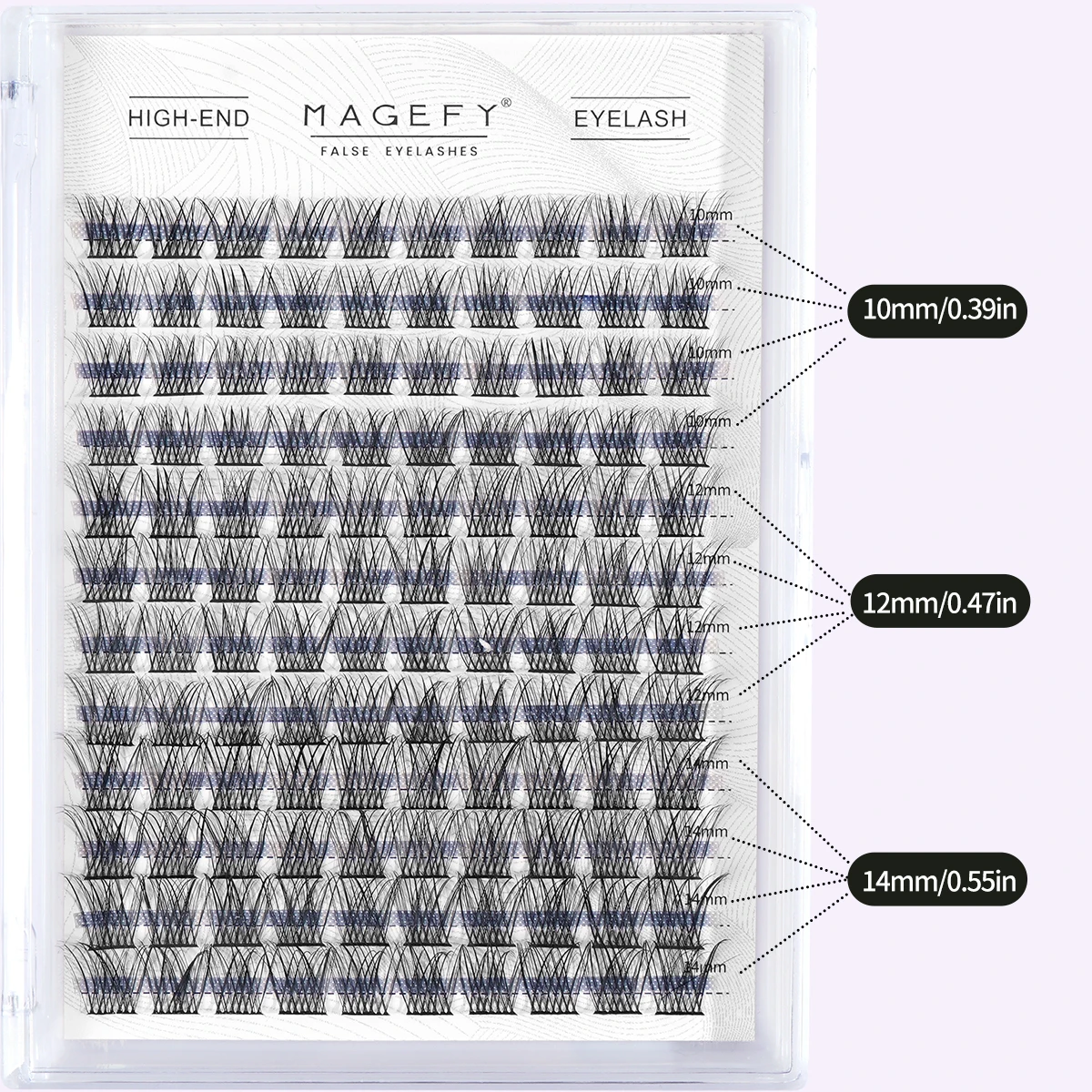 MAGEFY-Kit d'extension de cils individuels, grappes de bricolage, liaison et joint de cils, dissolvant de colle, accessoires de colle, 120