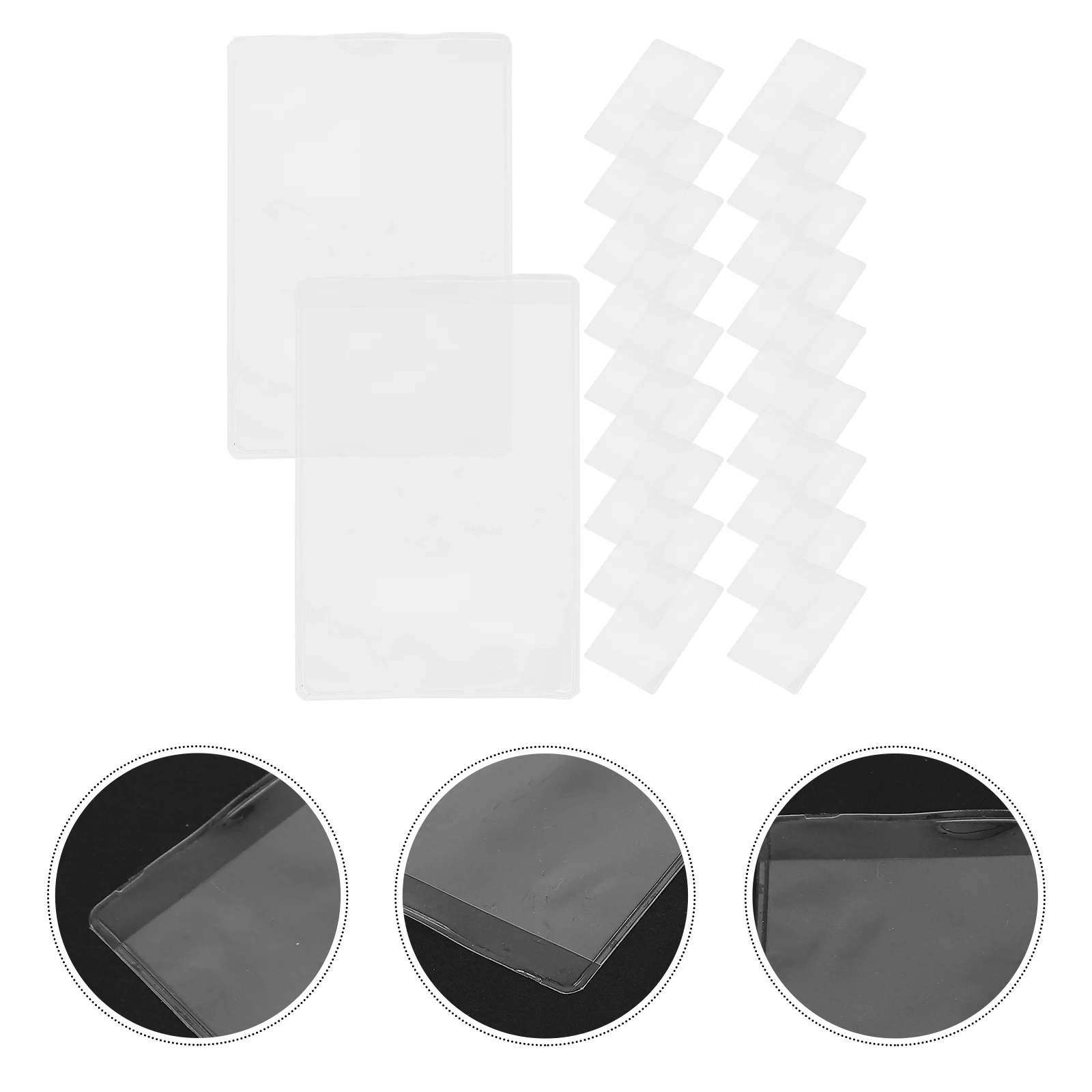 

50Pcs Card Sleeves for Board Game Cards Waterproof Protective Covers Lightweight Transparent Storage for Trading Playing Cards