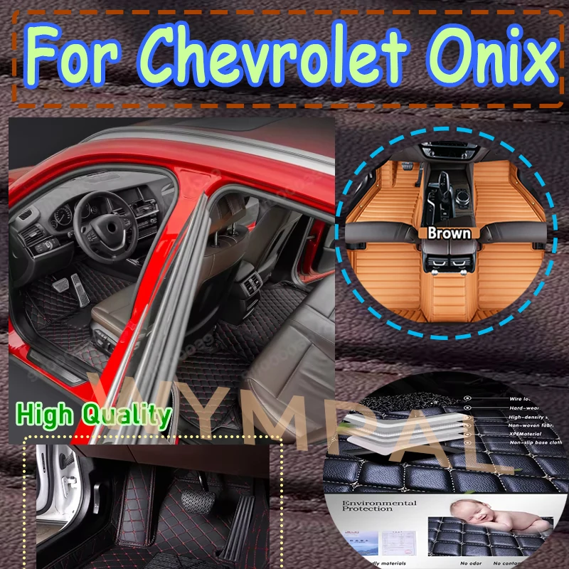Alfombras de lujo para coche, alfombrillas para Chevrolet Onix Prisma 2020 2021 2022 2023, accesorios para pies personalizados, impermeables