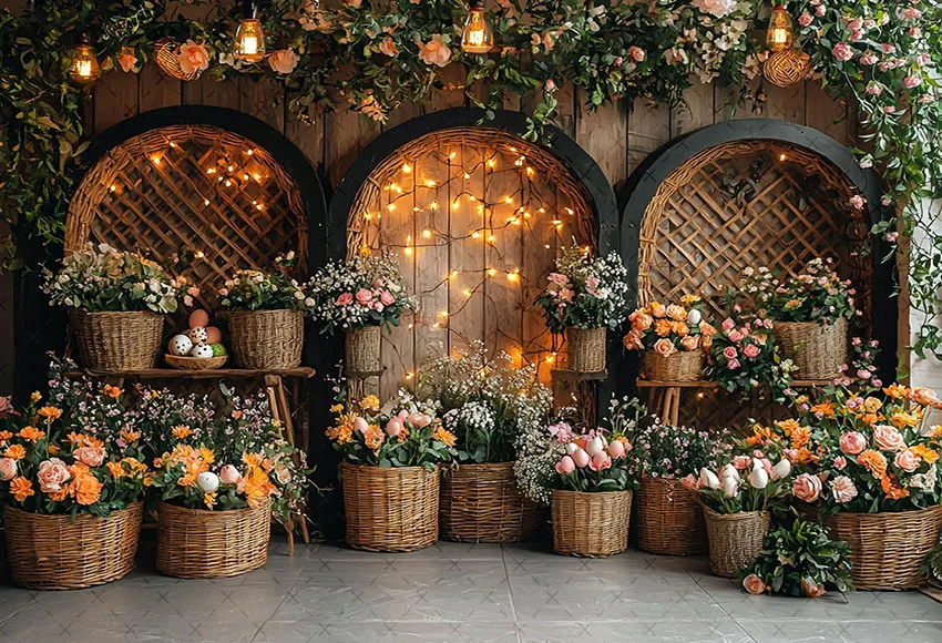 Фон для фотосъемки Mehofond, весенняя пасхальная арка, бохо, цветочные яйца, детский день рождения, портретный декор, фон для фотостудии