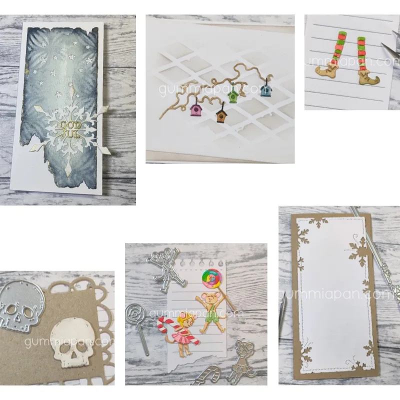 Snowflake Skull Biscuits and Milk Cutting Dies Scrapbook Diary Decoration Stencil Embossing Template DIY Greeting Card Handmade