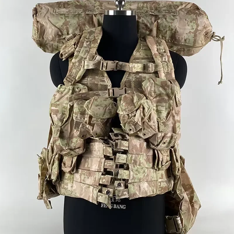 Russian 6sh117 Tactical Vest KSOR-II Full Set Desert Combat Gear MOLLE Pouches  Plate Carrier Kit