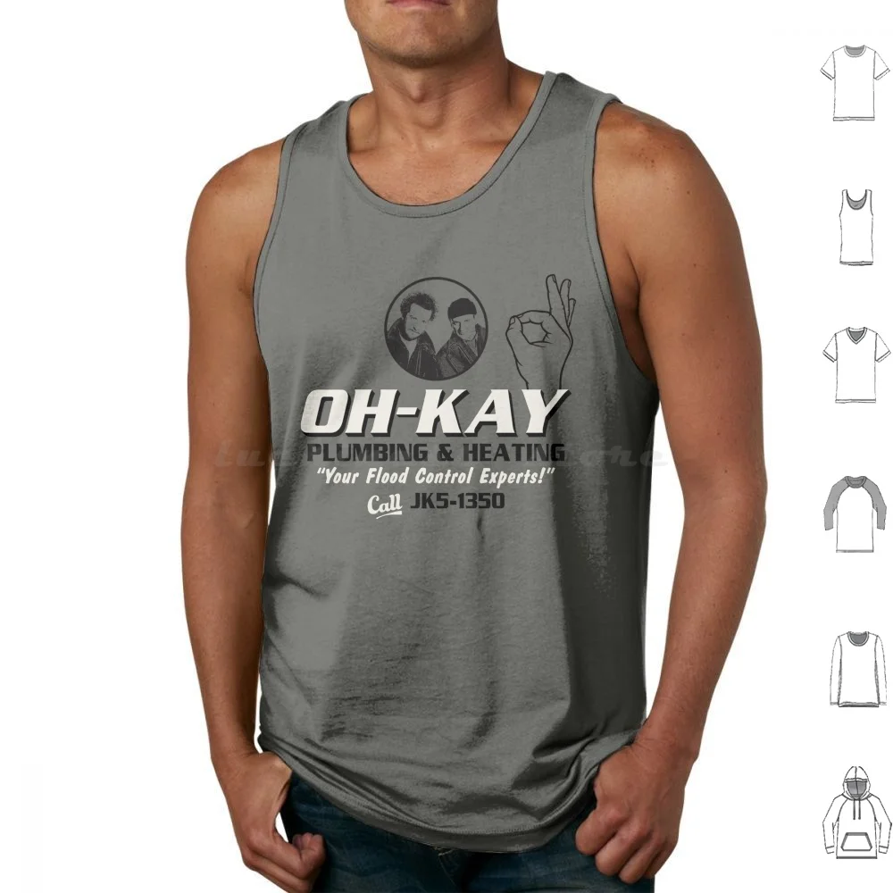 Oh-Kay Plumbing & Heating Tank Tops Vest Sleeveless Oh Kay Plumbing And Heating Daniel Stern Home Alone Home Alone 2 Home