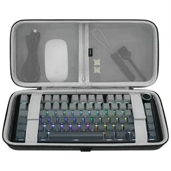 Geekria 75% 84-Key Gaming Keyboard Case, Compatible with Keychron K2 HE, Logitech POP Keys / MX Mechanical Mini