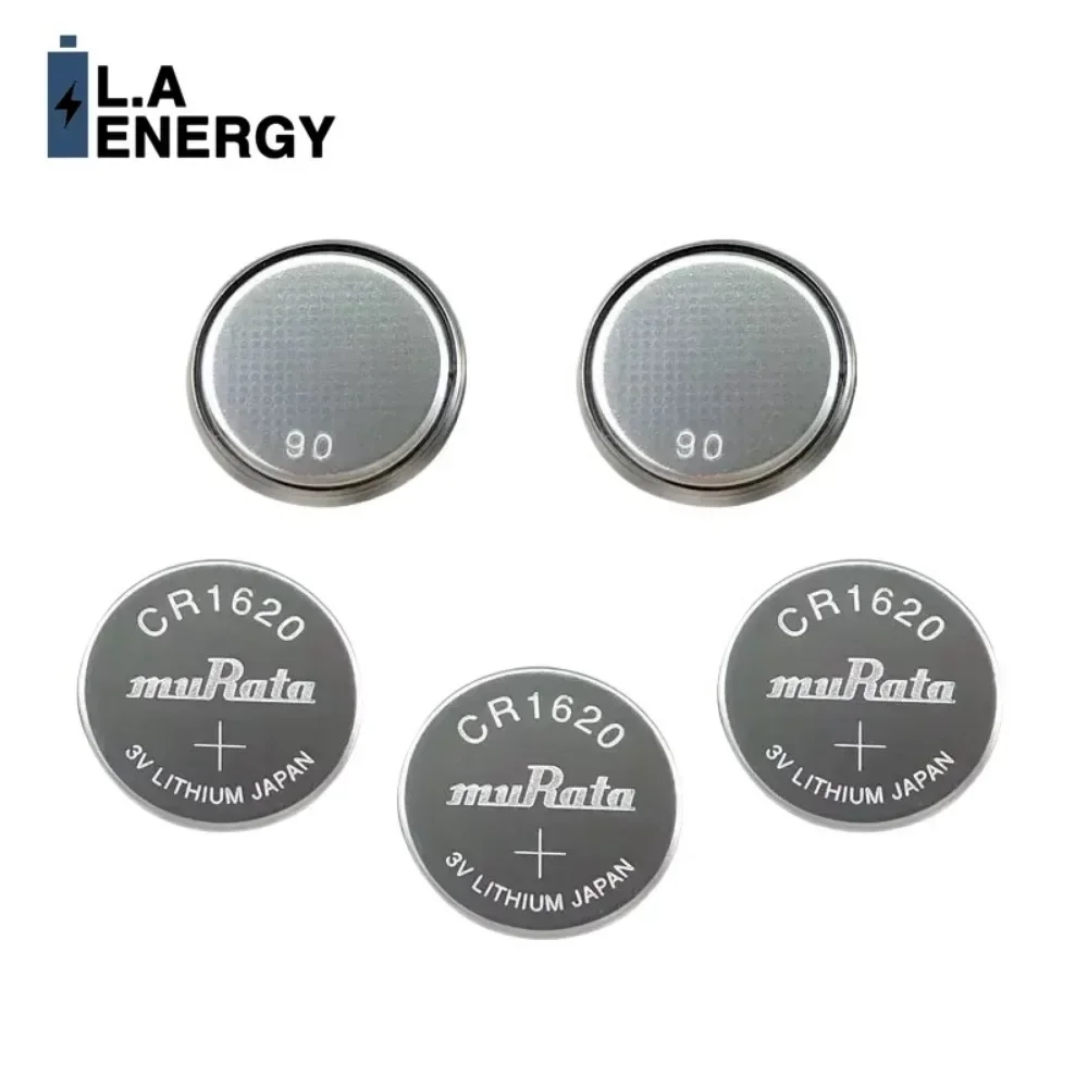 2PCS CR1620 80mAh Capacity  3V Lithium Battery LM1620 BR1620 ECR1620 KCR1620 CR 1620 5009LC Coin Cells Watch Toys Batteries