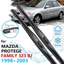 Car Front Wiper Blades For Mazda Protege Family 323 BJ 1998 1999 2000 2001 2002 2003 Windshield Windscreen Brushes Accessories