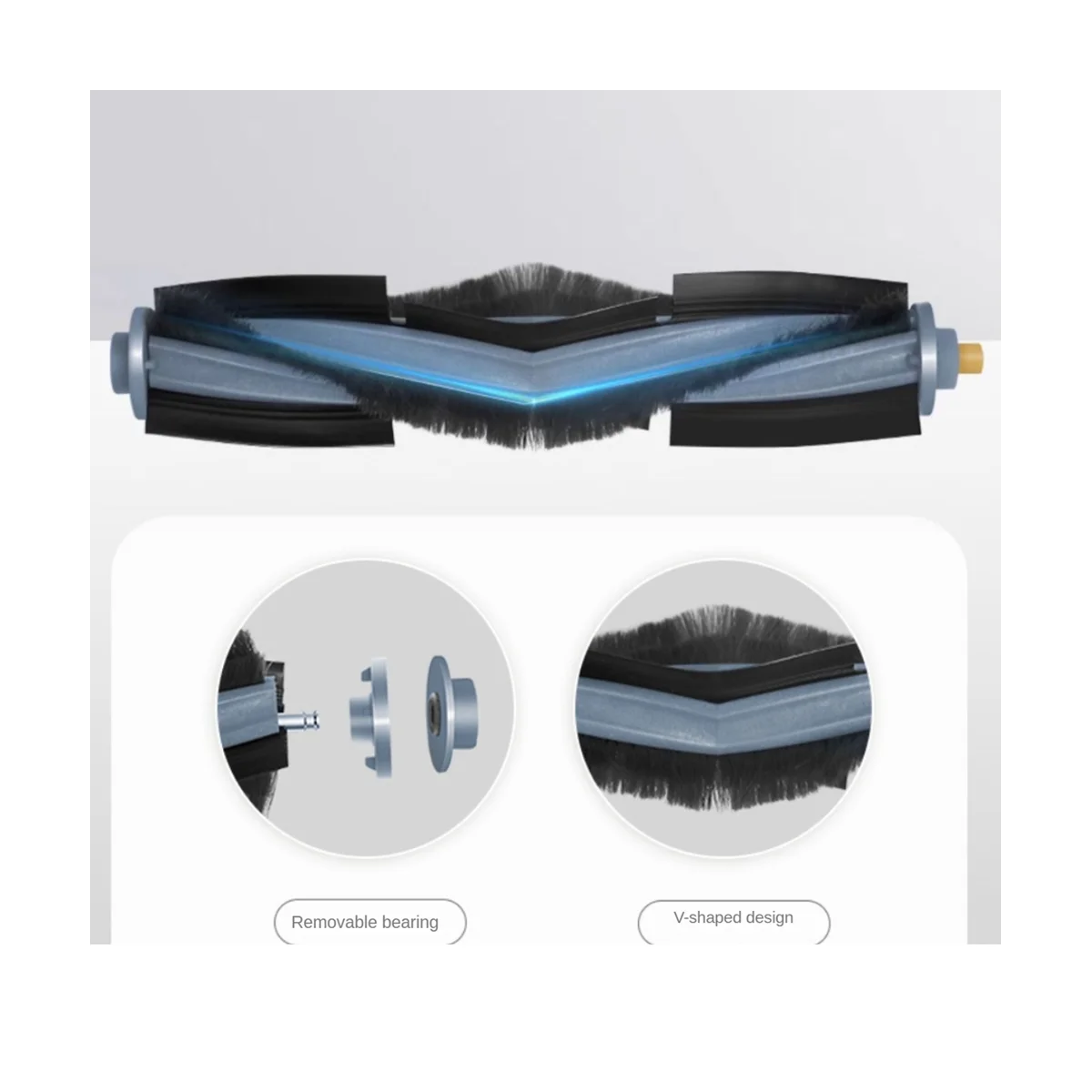 أجزاء المكنسة الكهربائية لـ CC Robot مكانس الأسطوانة الجانبية الرئيسية فرشاة فلتر Hepa قطع الغيار استبدال الملحقات