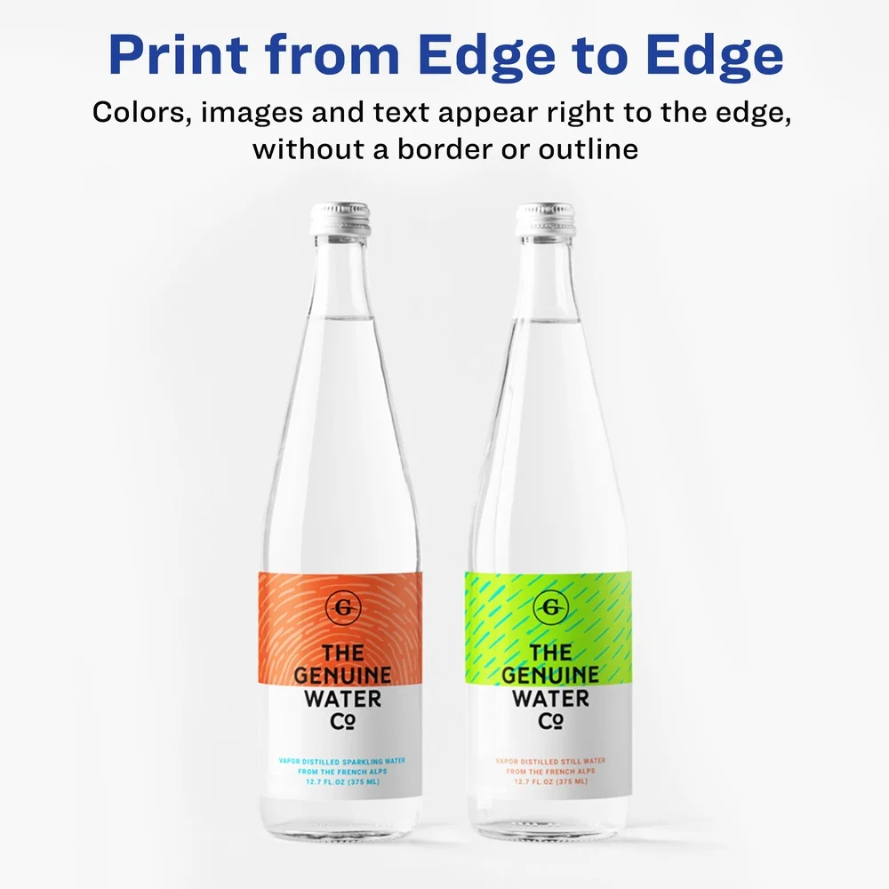 Customizable Shipping Labels 3-3/4 x 4-3/4 100 Pack Permanent Adhesive Full-Bleed Print High-Quality Color Laser Printer