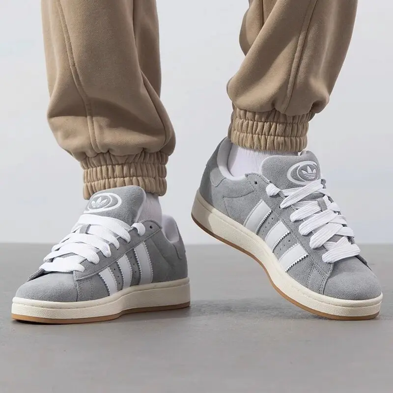 Adidas JQ4109 Lace Up Suede Sneakers Thick Sole Non Slip Retro Daily Casual Walking Shoes