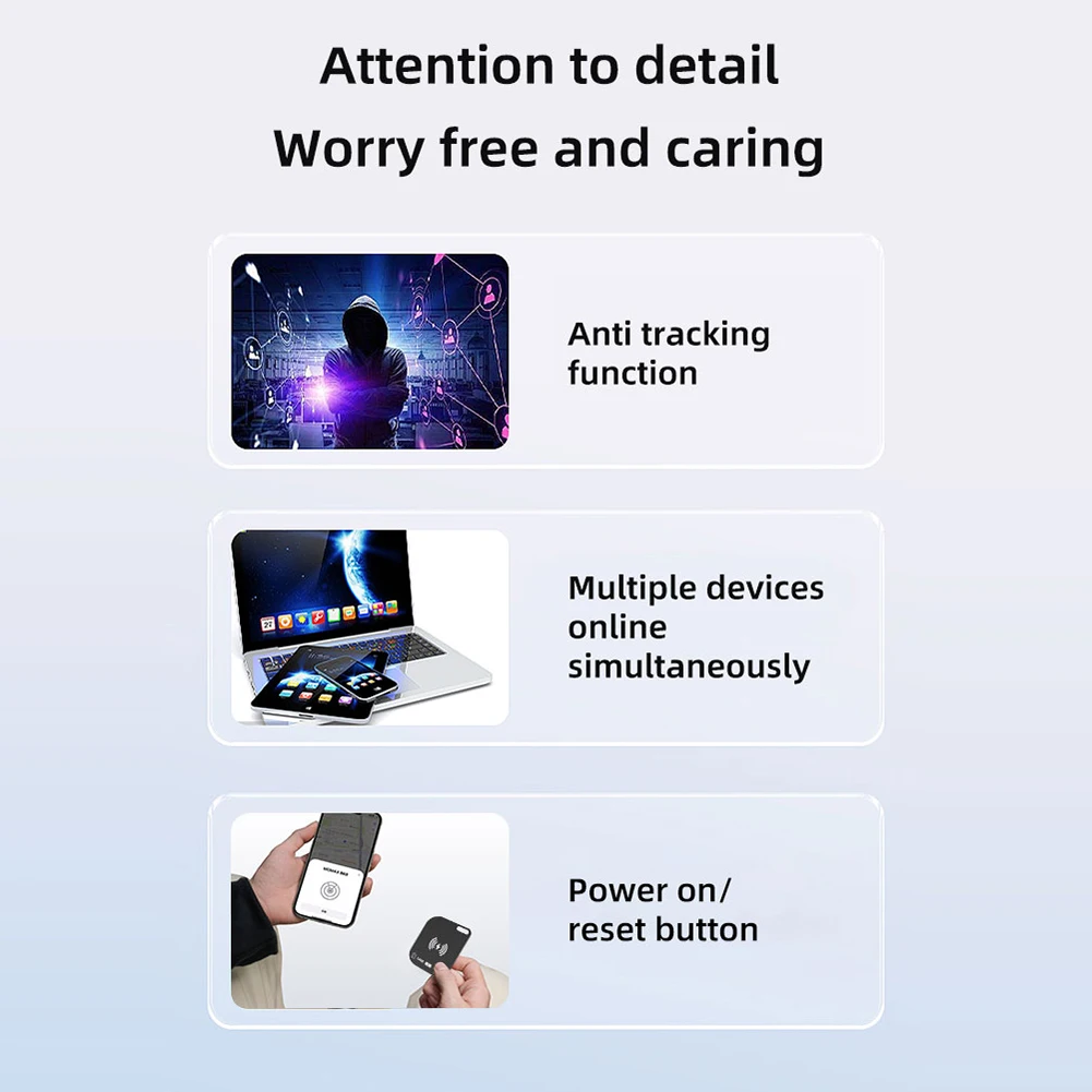 Rilevatore di schede per oggetti di ricarica wireless Impermeabile Funziona per Apple Trova il mio portafoglio tracker ultra sottile Carta anti-smarrimento per borsa da viaggio