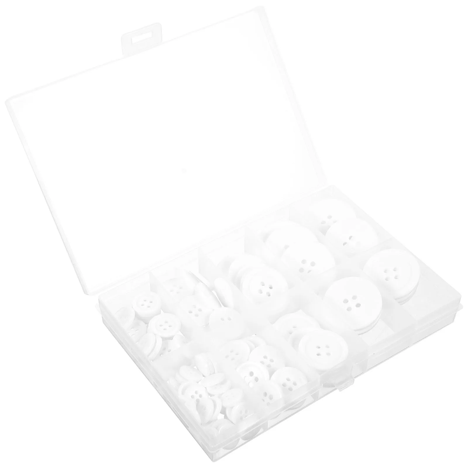 

100Pcs Round Resin Buttons Creative Simple Style Clothing Buttons DIY Sewing for Coat Sweater Shirt Crafting Projects