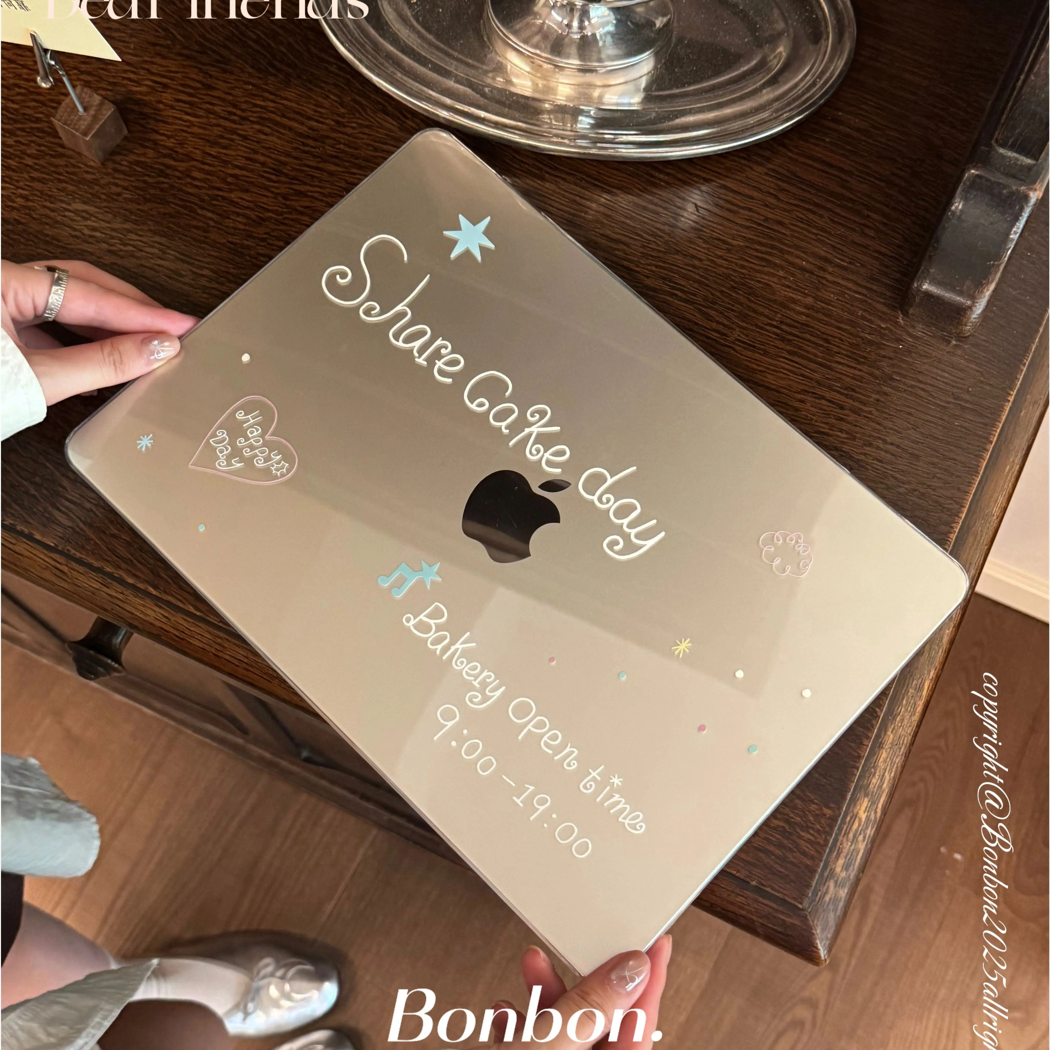 Bakery Cake Crystal Laptop Cover For Macbook Air 13 15in NEO M5 M4 A3240 A3113 A3241 A2941 A2337 Pro 14 16 M3 M2 M1 A2338 Case