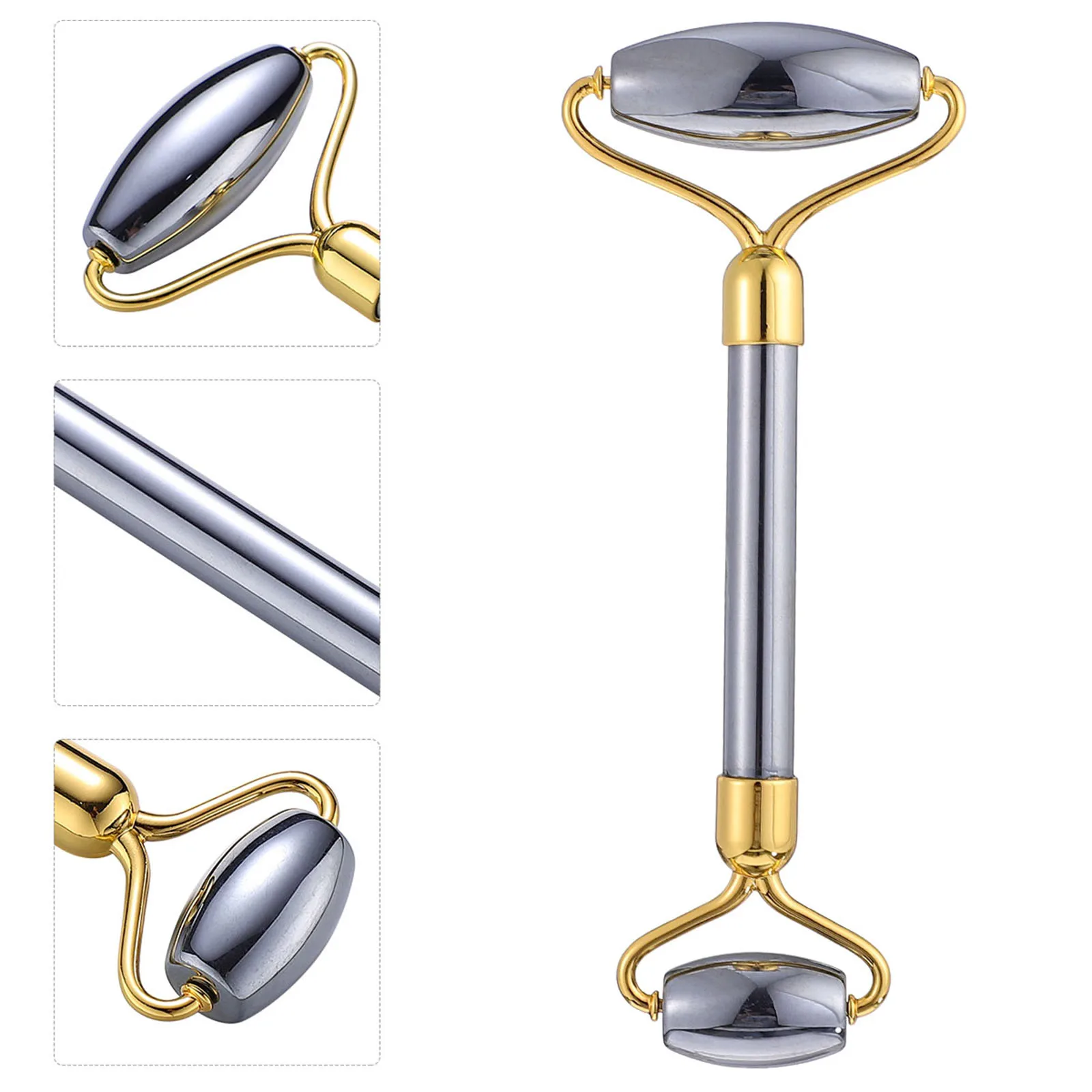 V Face Massager Facial Roller Natural Stone Skincare Tool Depuffing Anti Aging Smooth Skin Morning Eye Bags Solution for Women