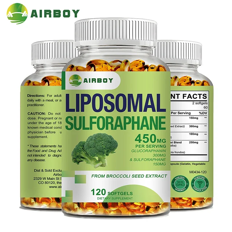 Liposomal Sulforaphane 450mg - Antioxidant, Heart Supplement, Immunity BoostingSupplement